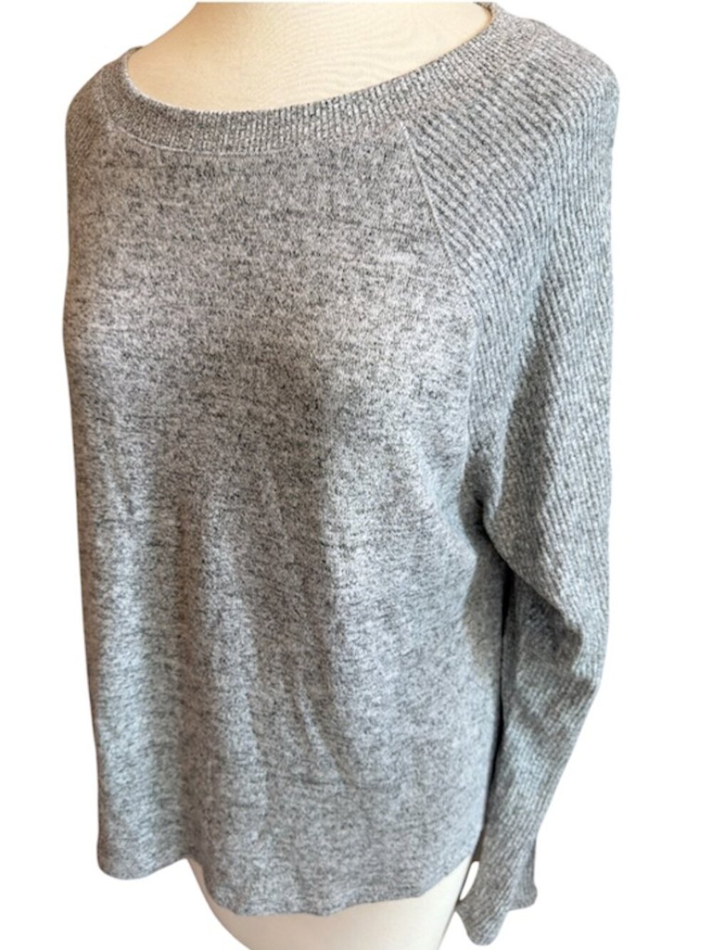 Zsupply Super Soft Gray Long Sleeve Sweater